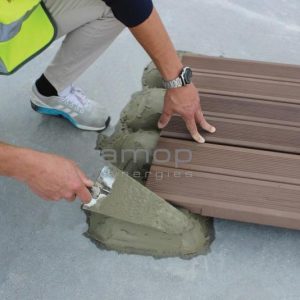 Brown Concrete Deck