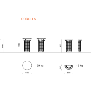 סדרת אשפתונים דגם COROLLA