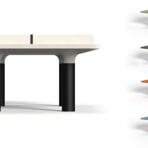 שולחן פינג פונג בטון אדריכלי בגוונים שונים דגם TOPSPIN